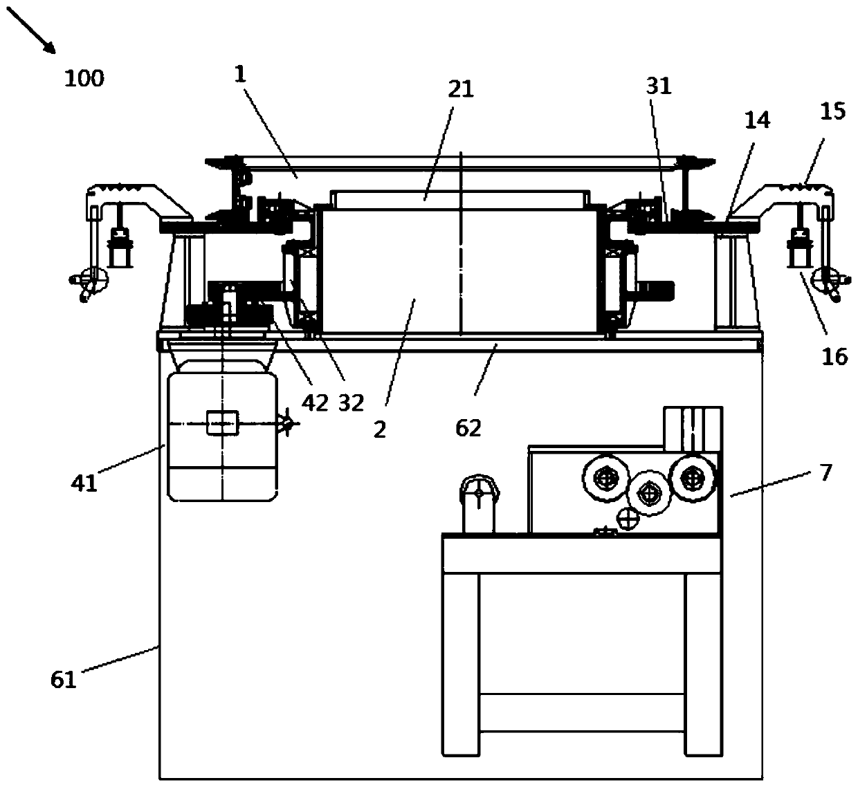 Tubular braid manufacturing equipment