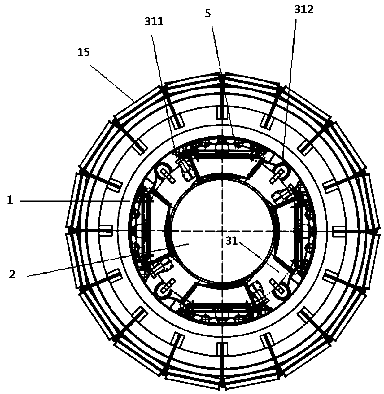 Tubular braid manufacturing equipment