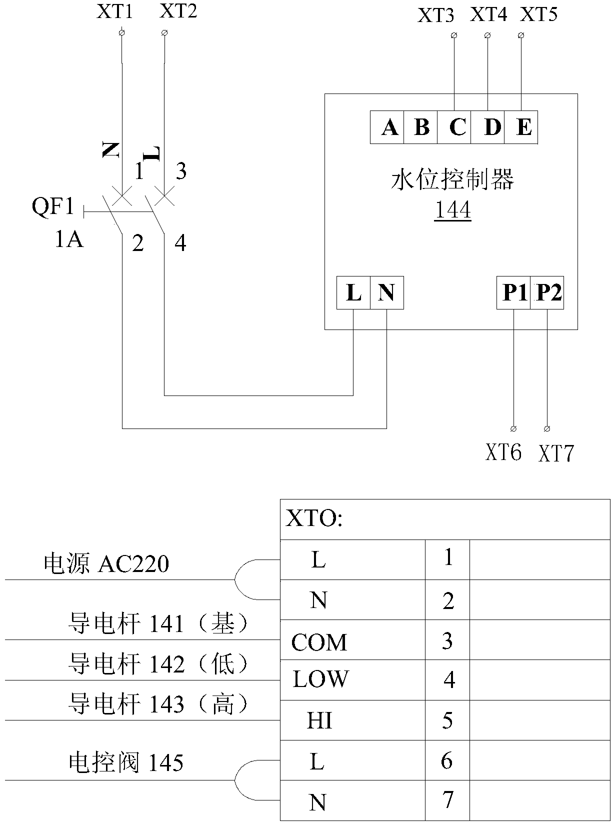 Circulating cooling water system and automatic drainage device thereof