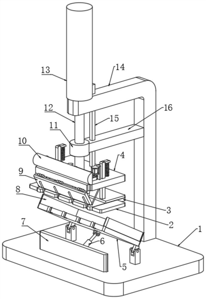 Binding device for ancient volume imitating Chinese language and literature