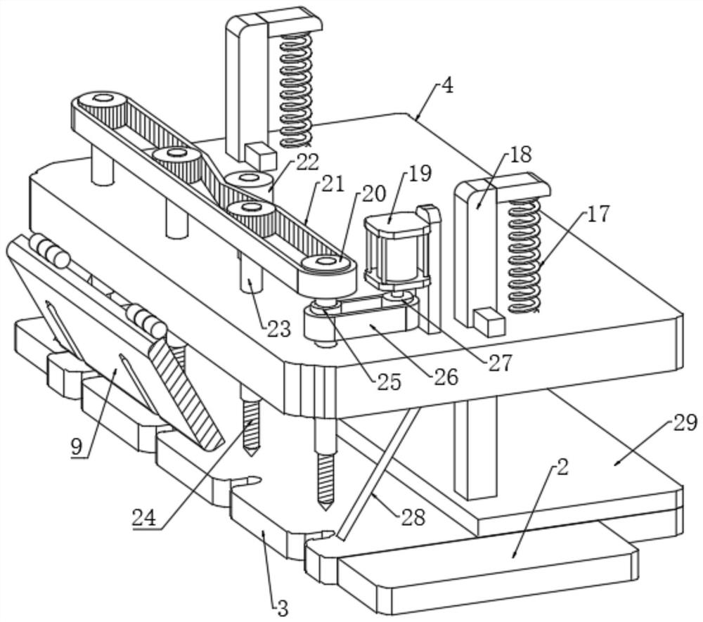 Binding device for ancient volume imitating Chinese language and literature