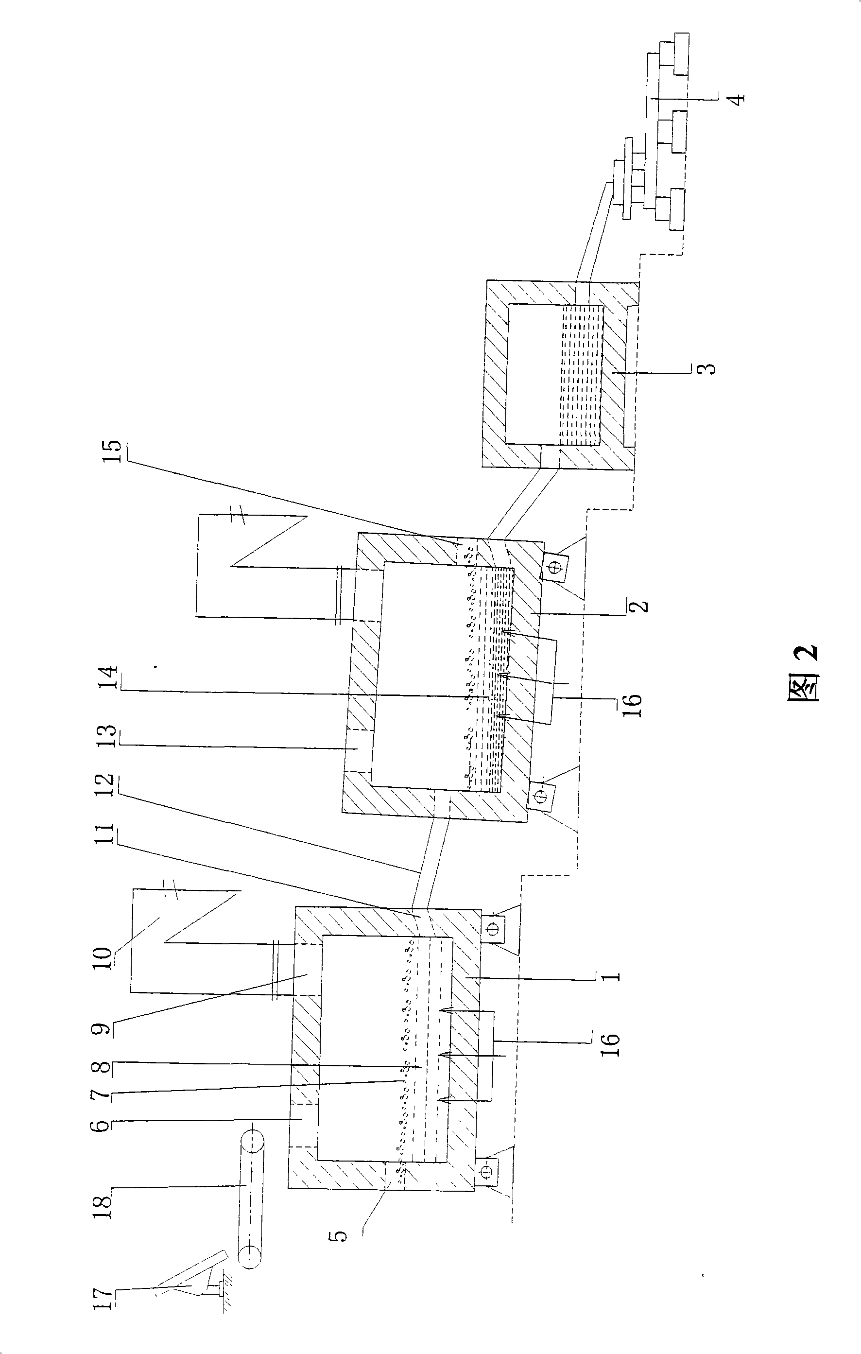 Process of oxygen bottom blowing continuous copper smelting