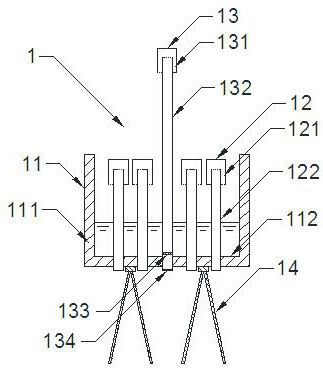 Cooling energy-saving device for cooling tower and wet cooling tower