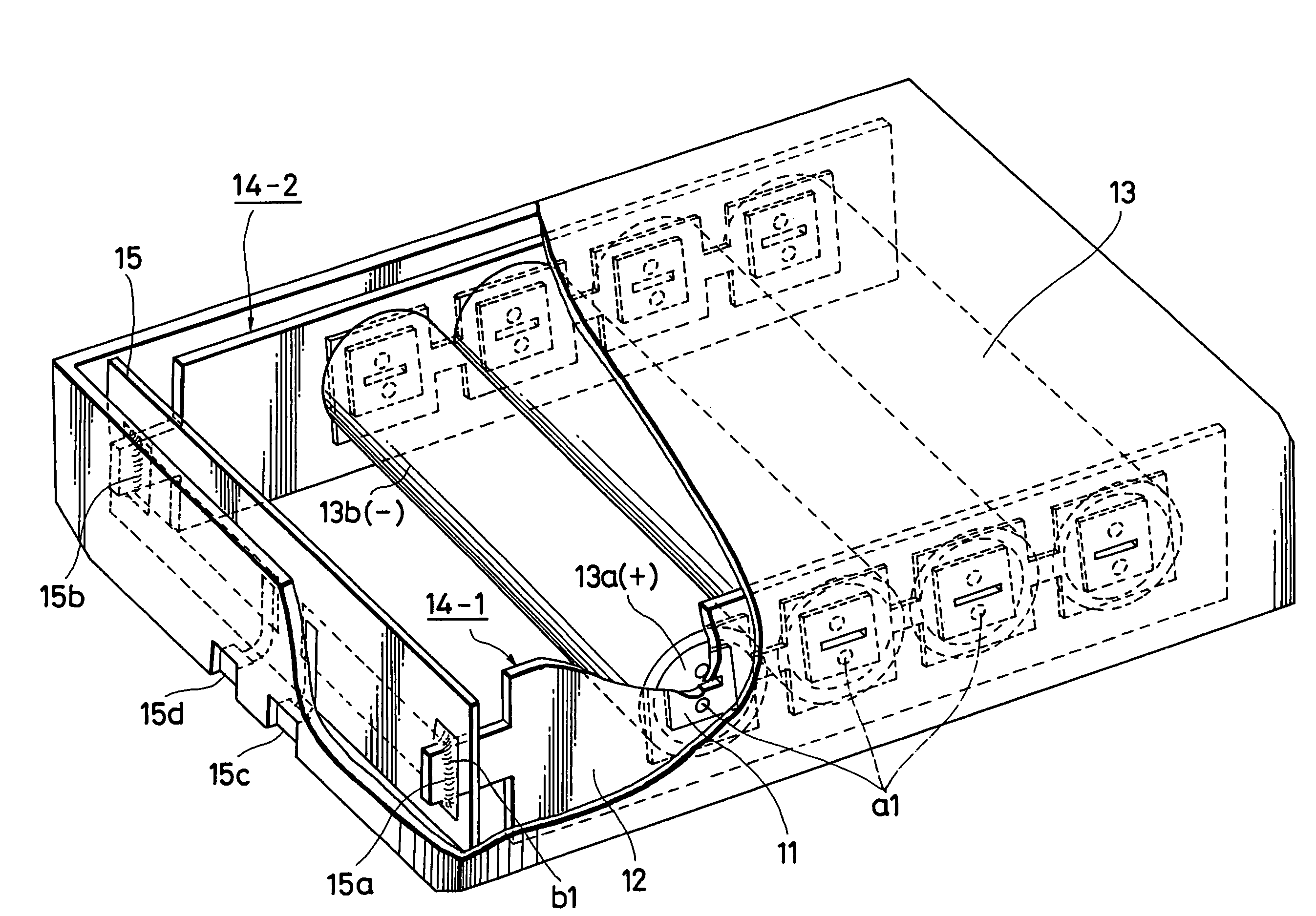 Battery pack having thin terminal board