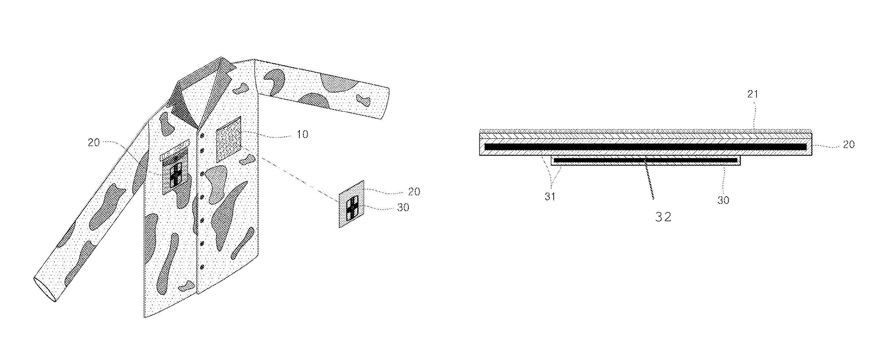 Apparatus for attaching extraneous item to military uniform