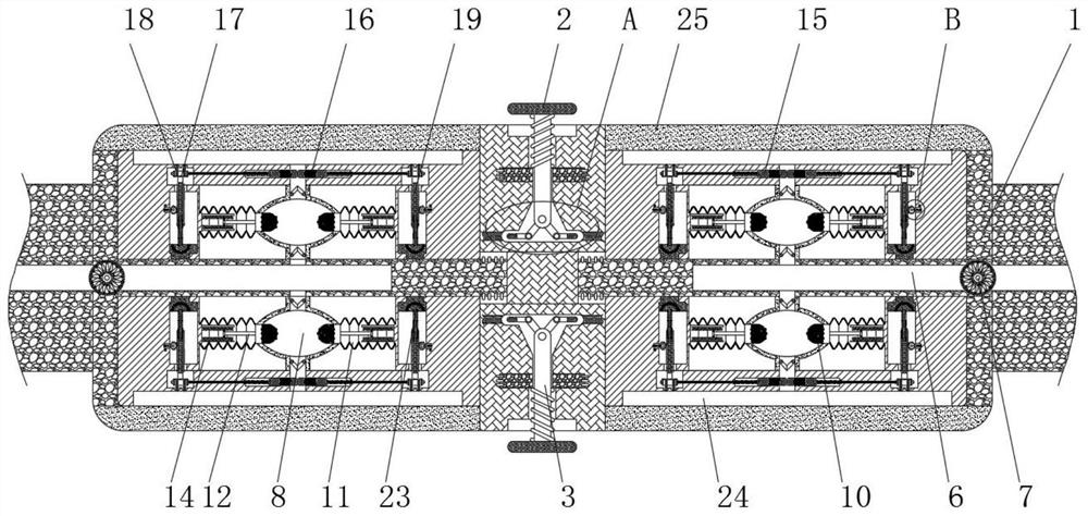 Printing and dyeing roller capable of avoiding color non-uniformity and liquid leakage