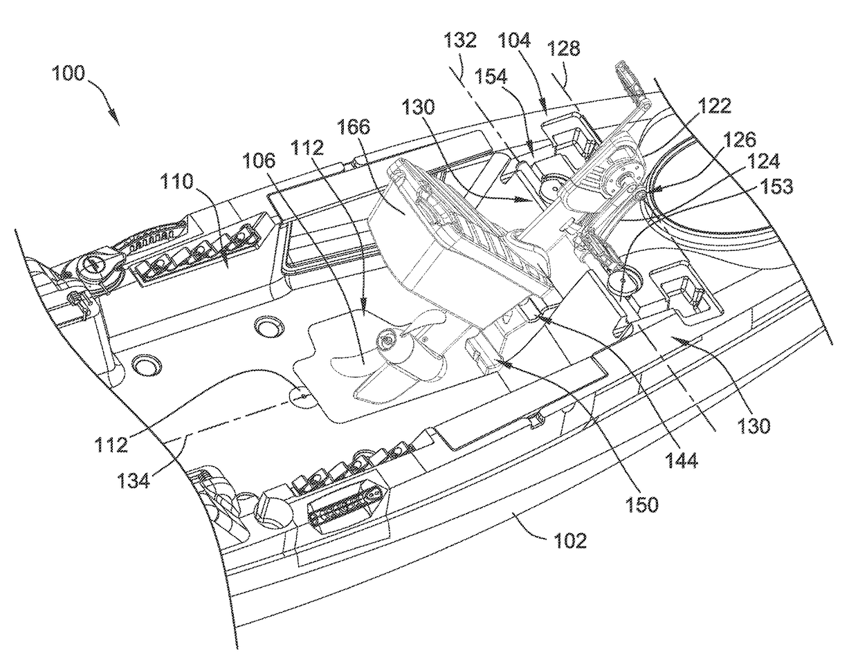 Retractable drive system for watercraft