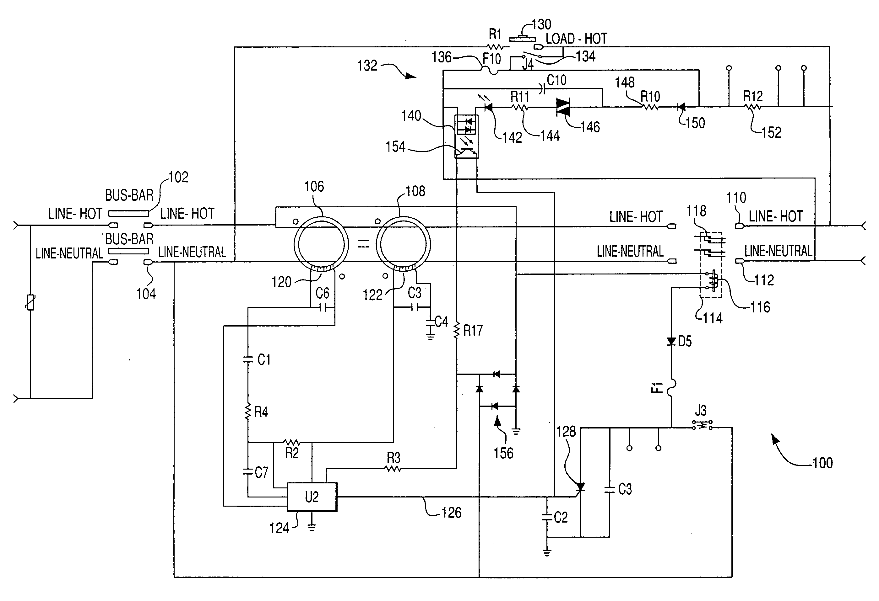 Ground fault circuit interruptor (GFCI) device having safe contact end-of-life condition and method of detecting same in a GFCI device