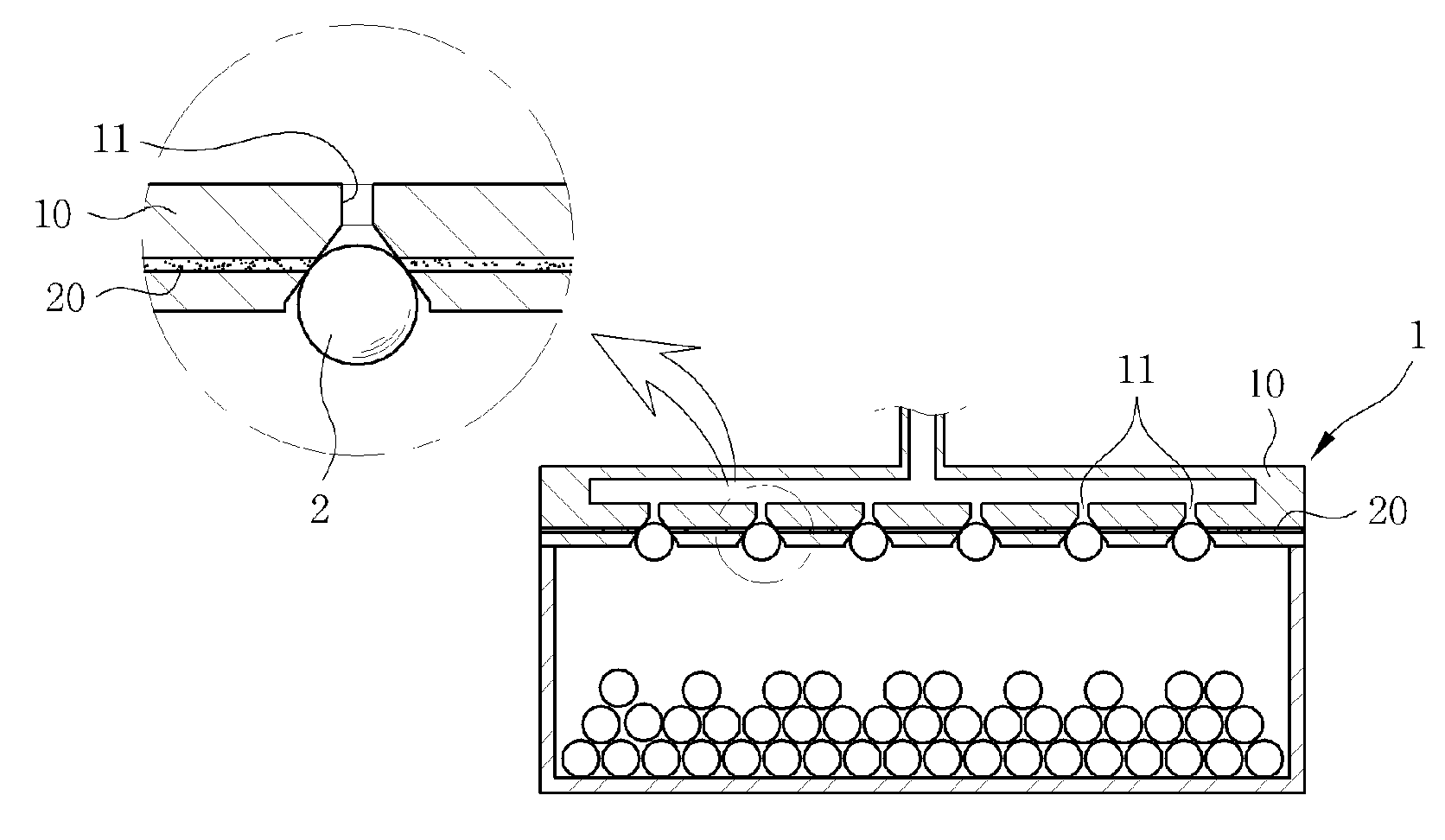 Jig for round solder ball attachment