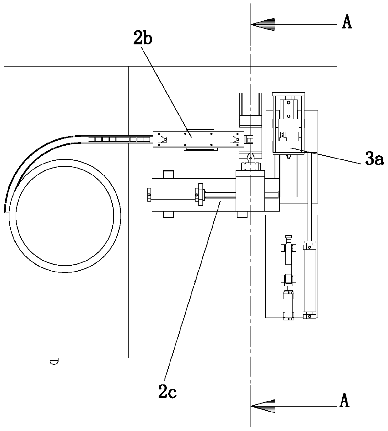 An assembly machine for the seal ring of the inner shaft of the dresser on the numerical control machine tool