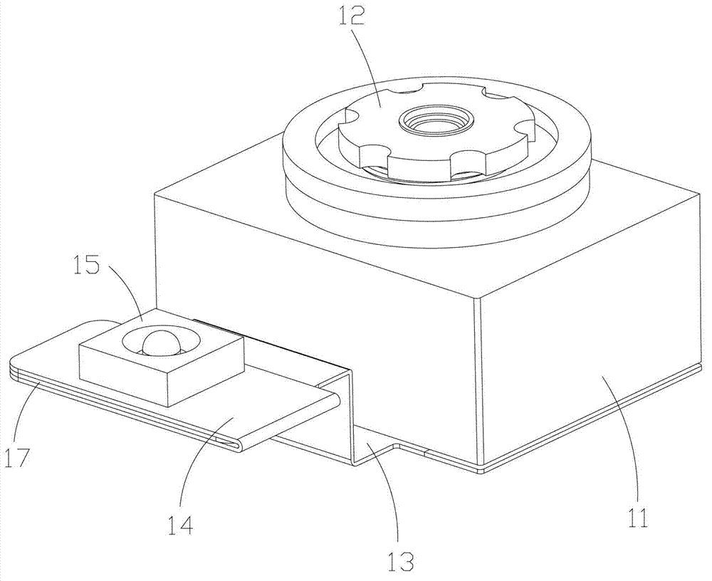 Camera shooting component and electronic equipment provided with same