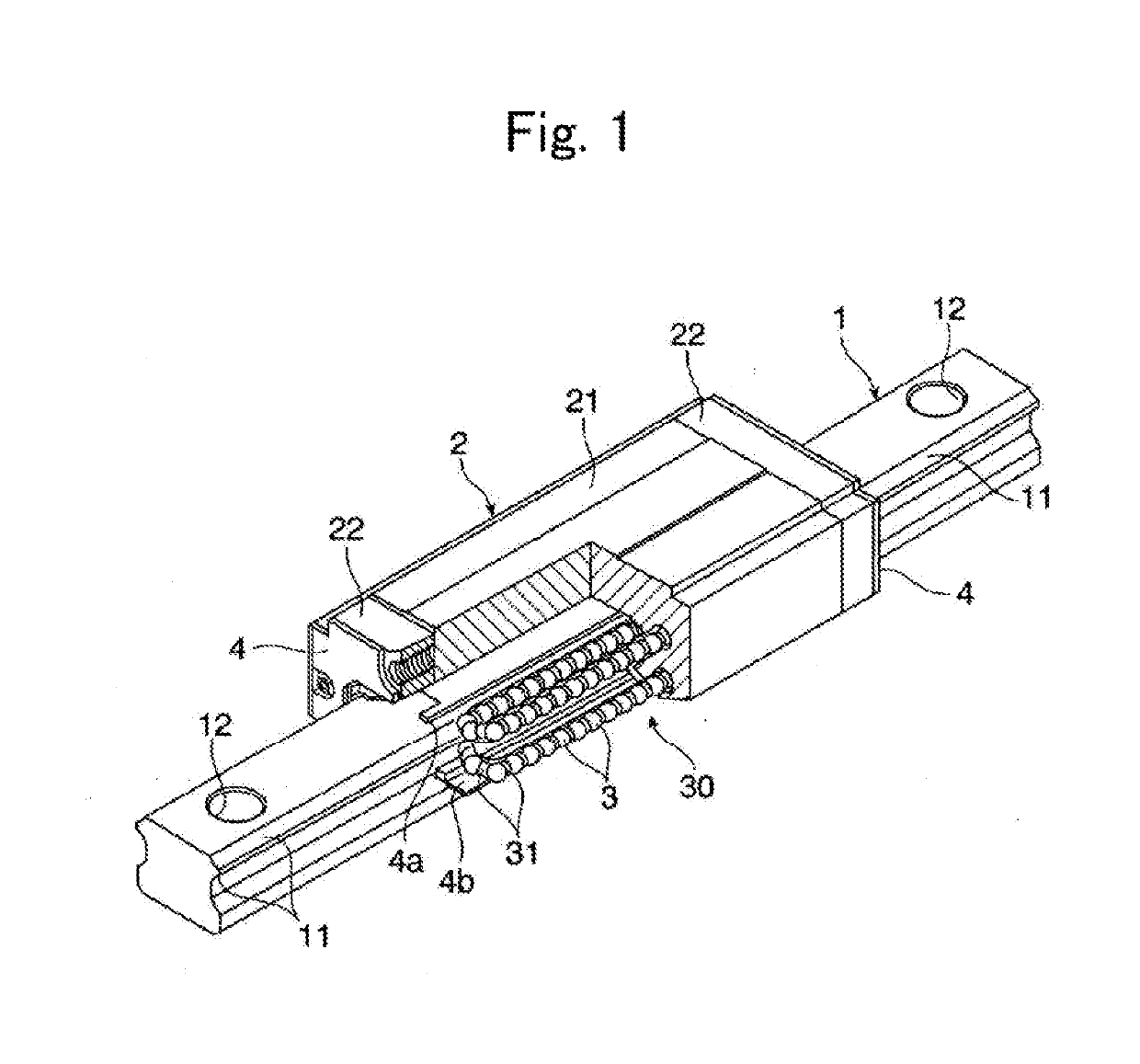 Rolling guide device