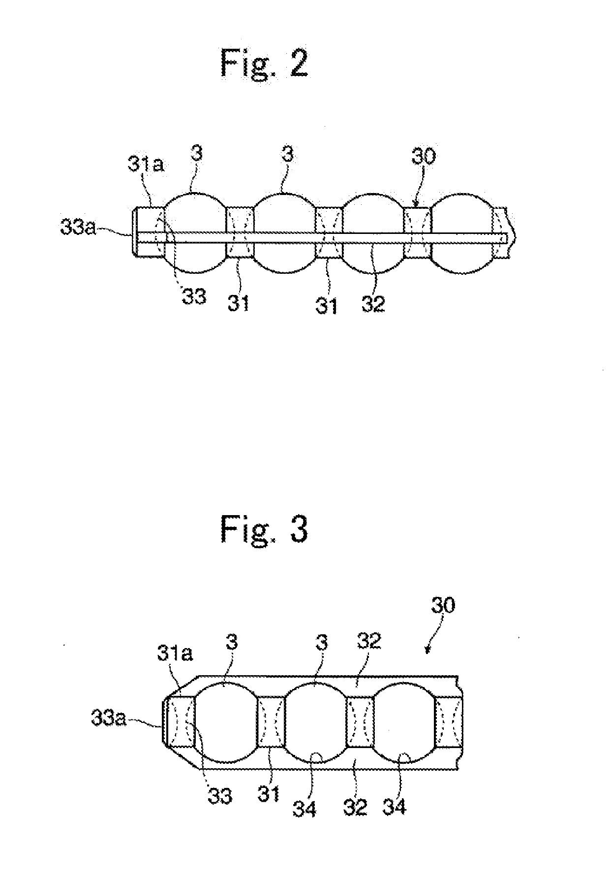 Rolling guide device