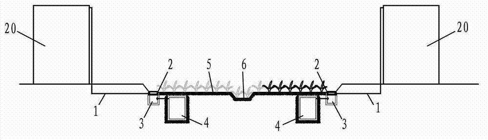 Green community impact resistance rainwater ecological utilization system