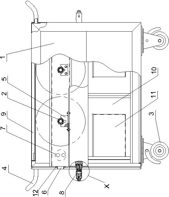 Outgoing line managing device for power construction