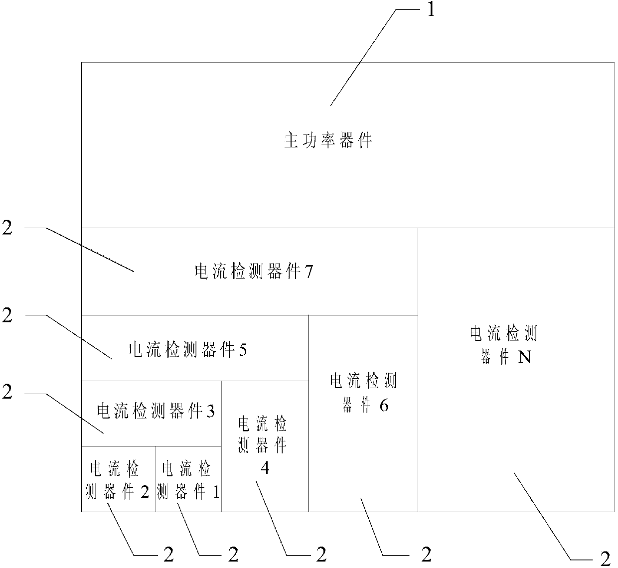 Single-chip current detection power device