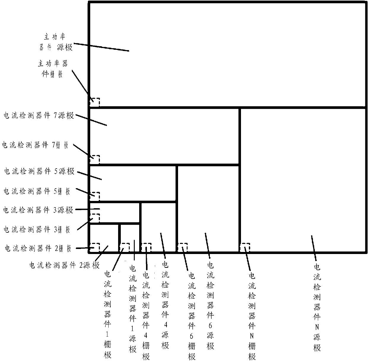 Single-chip current detection power device