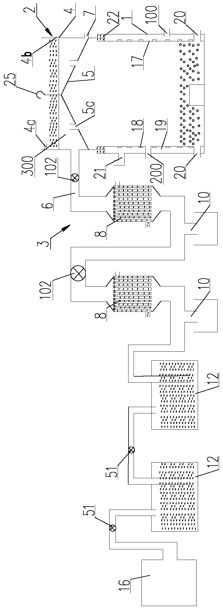 A multi-functional internal heating carbonization furnace structure