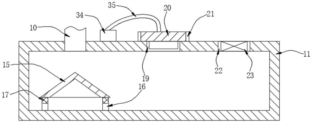 Drainage device for roof surface of component-type bathroom