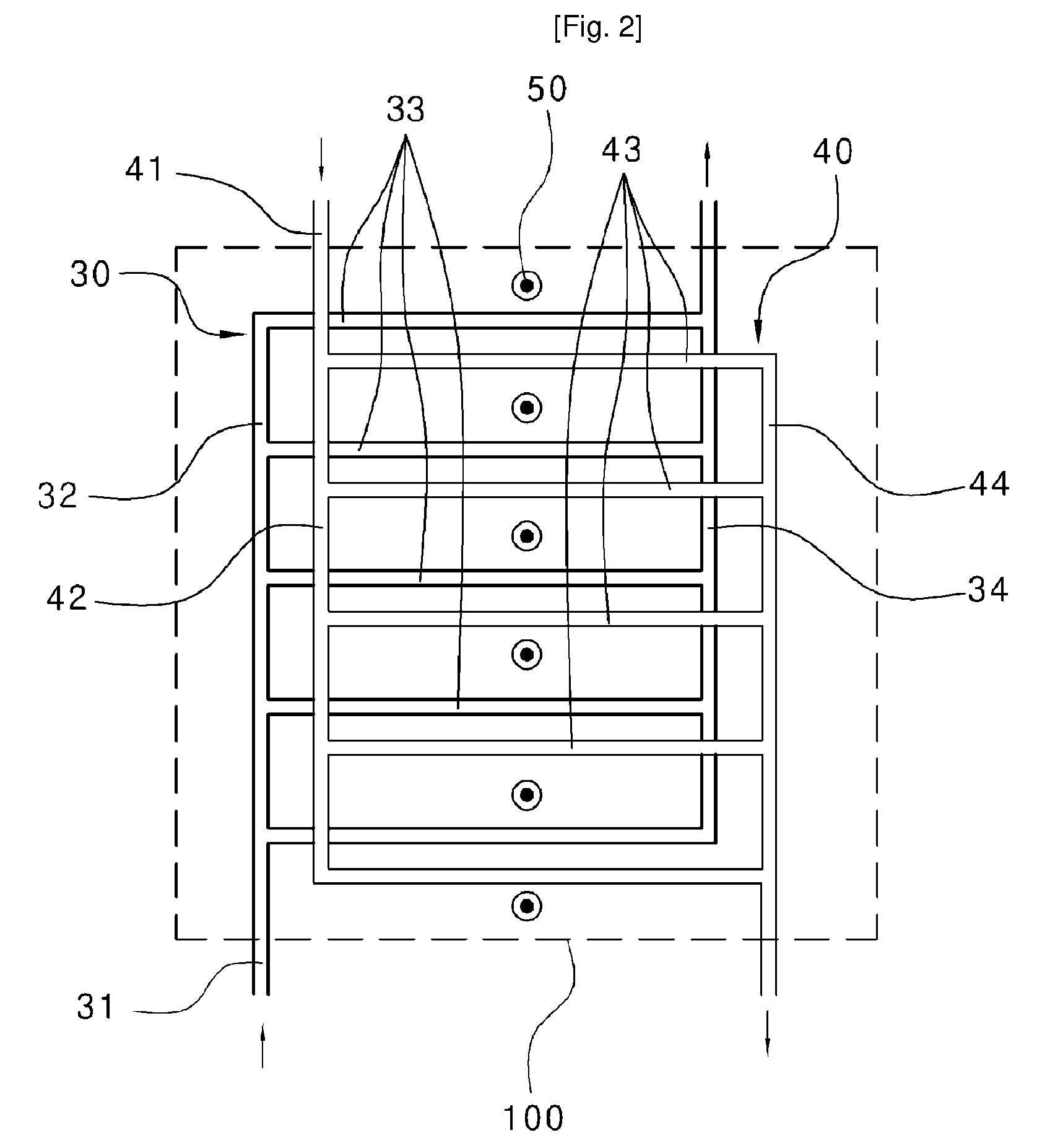 Heat exchanger of condensing boiler for heating and hot-water supply