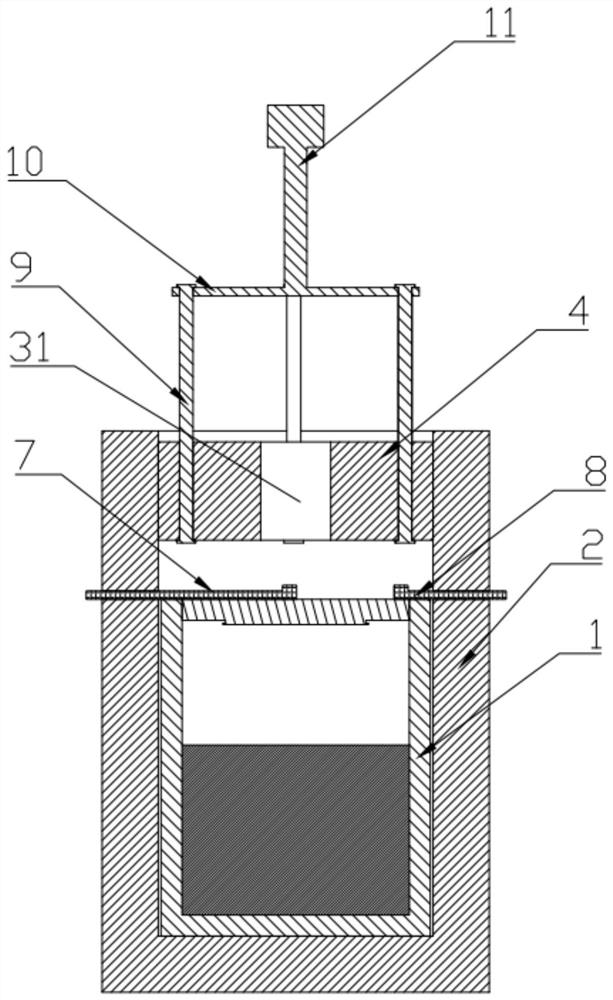 Method for growing silicon carbide crystals by PVT method and device thereof