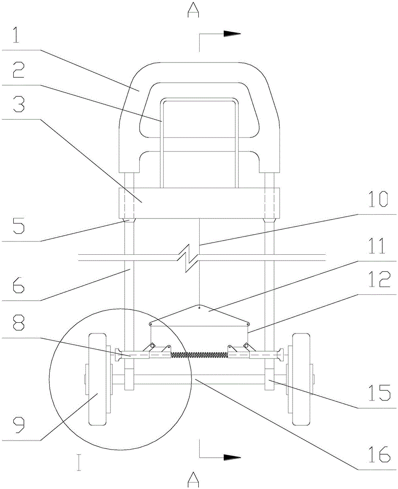 Trailer box with brake anti-rotation