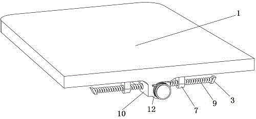 Train collision self-turning safety table