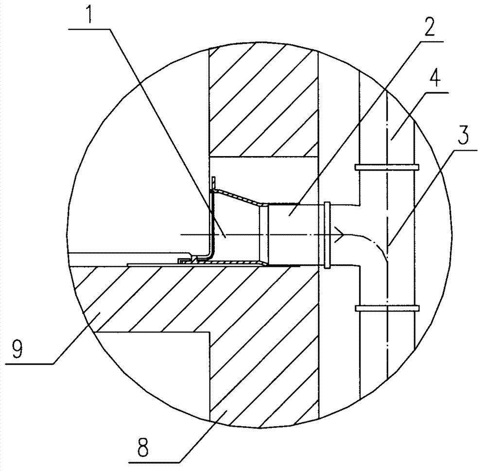 Emergency drainage pipe for logistic building