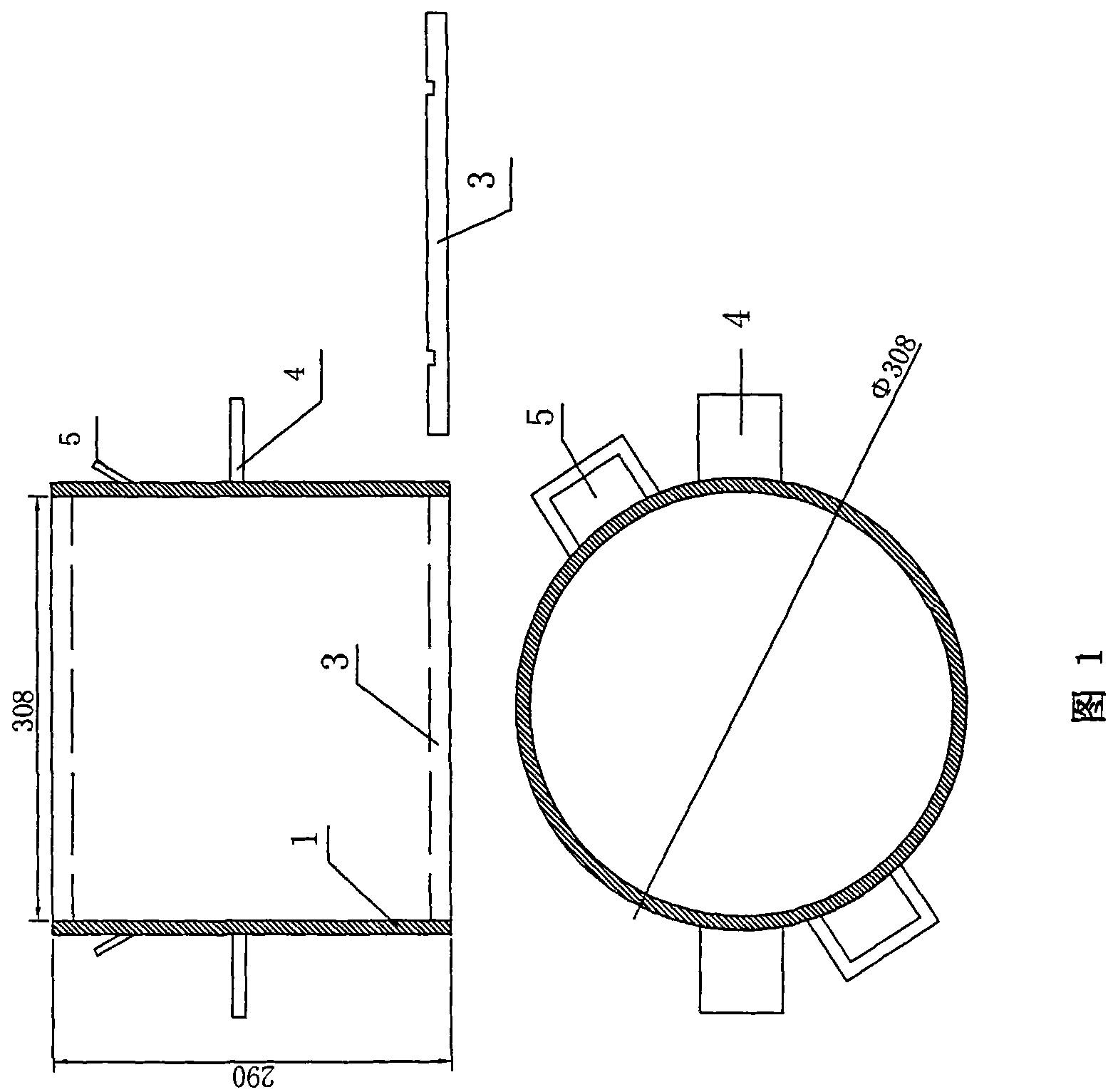 Road basal pelletized material mixture resilient modulus indoor test method and device