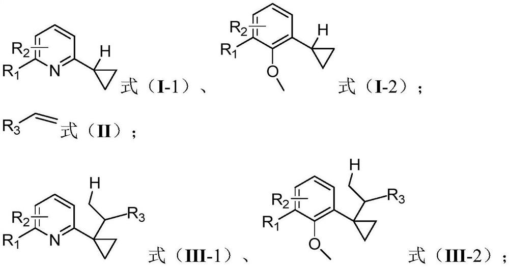 Synthetic method for derivatization of alpha-C (sp3)-H bond of cyclopropane compound