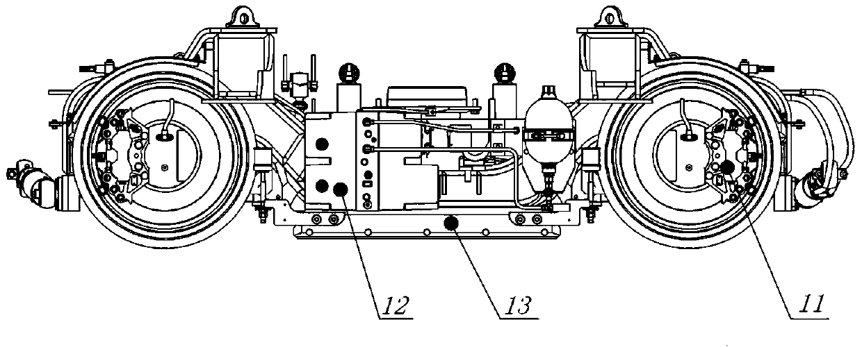 100% low floor tramcar non-power bogie and tramcar