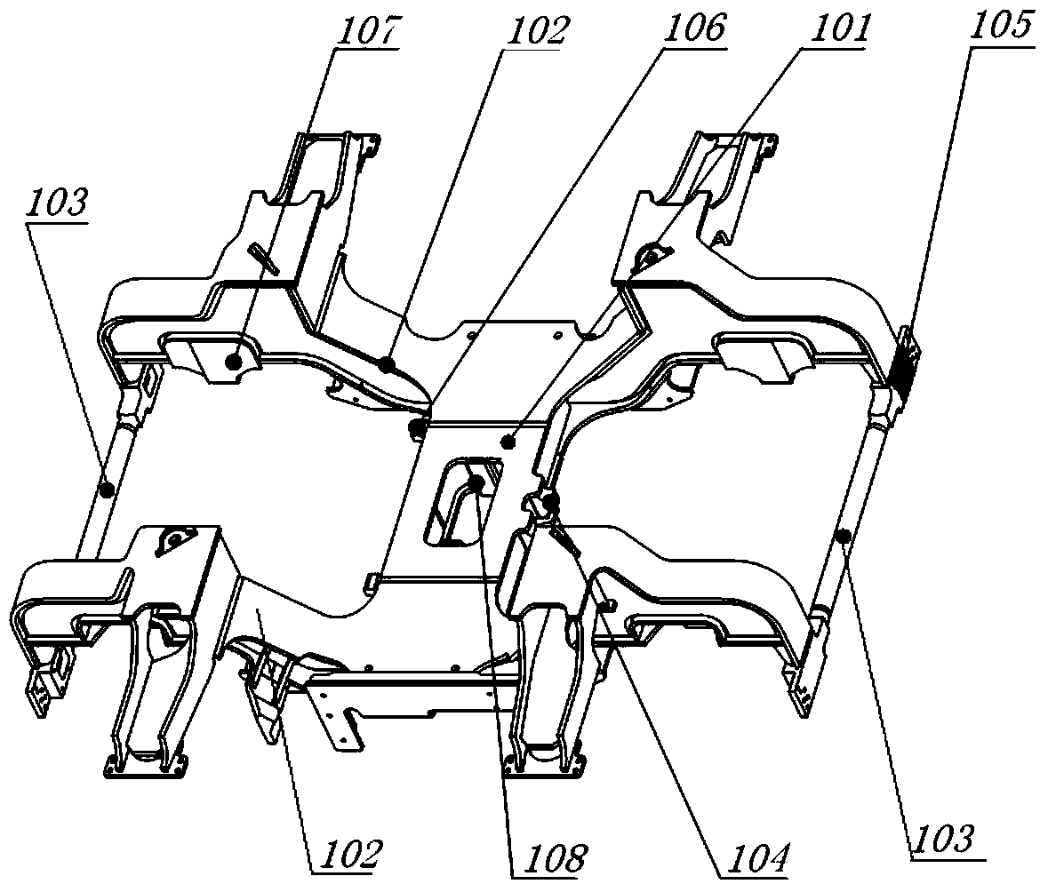 100% low floor tramcar non-power bogie and tramcar