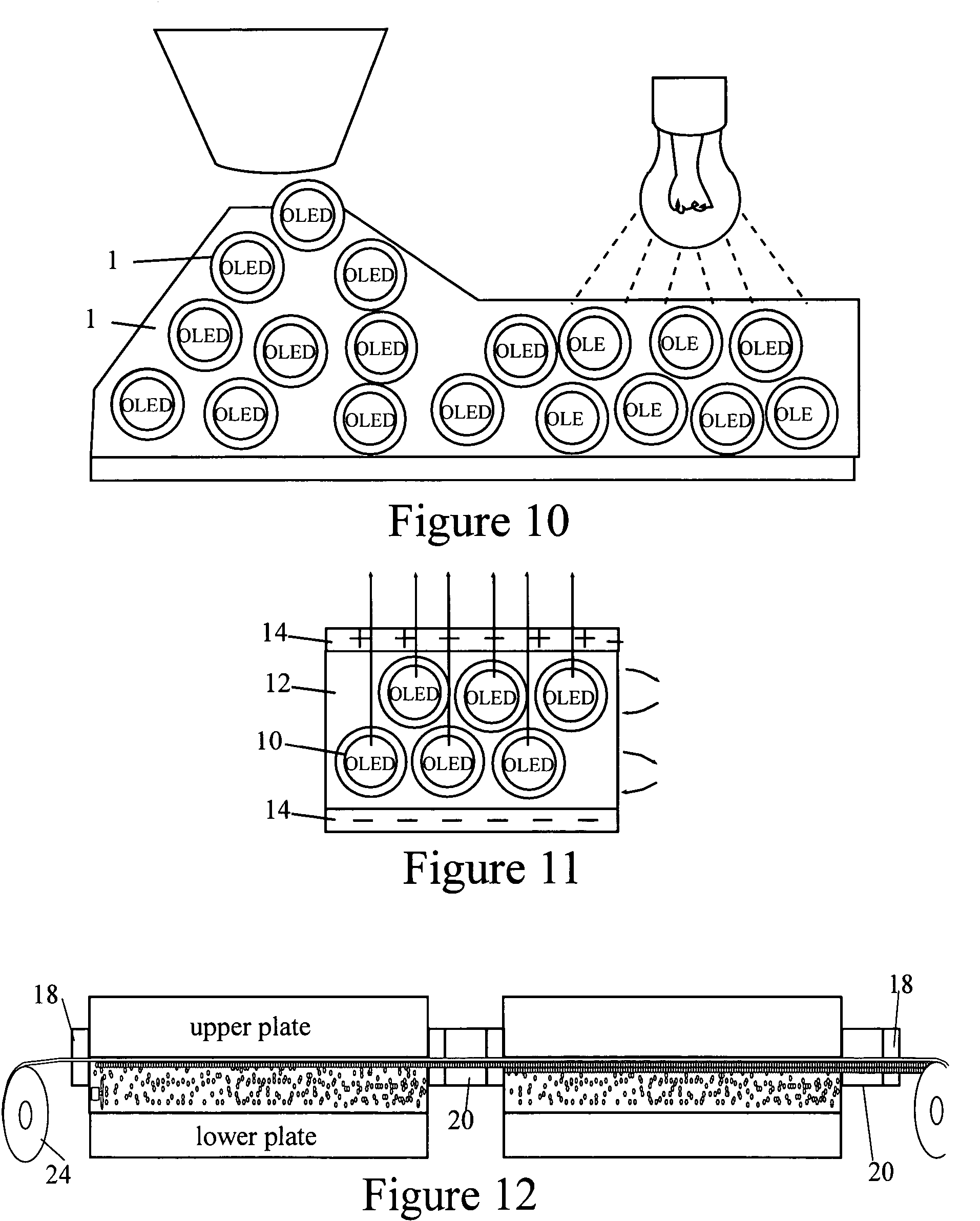 Organic and inorganic light active devices and methods for making the same