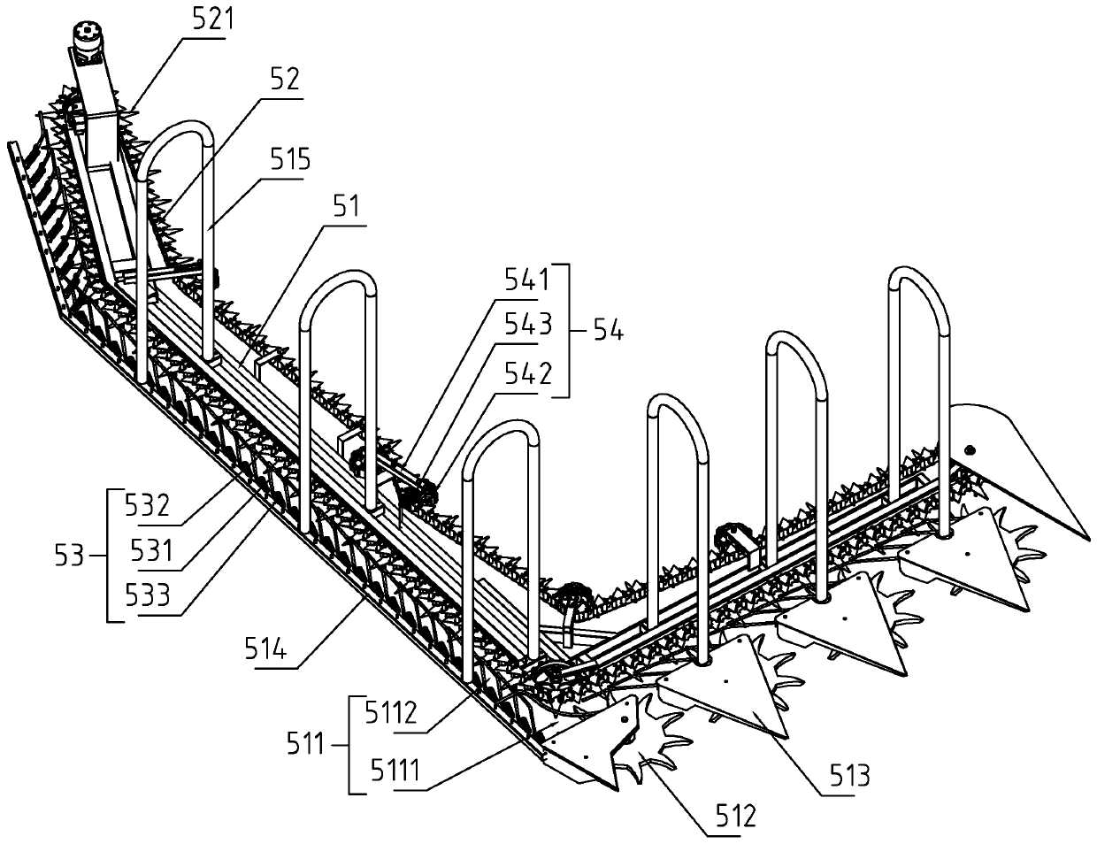 Sheaf-binding reaping machine for ramie