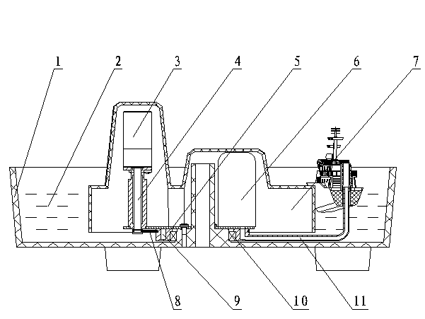 Ship type humidifier