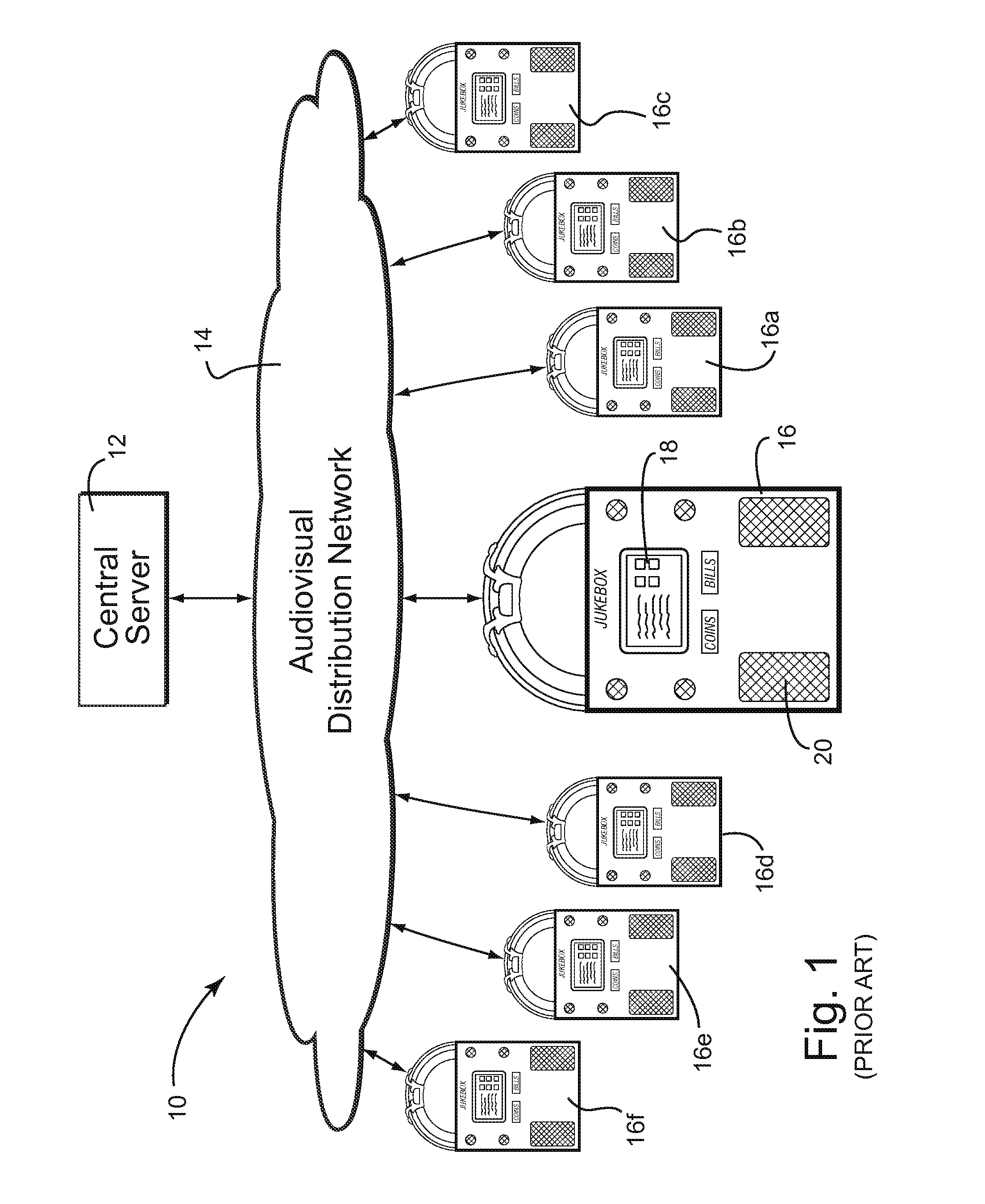 Digital downloading jukebox system with user-tailored music management, communications, and other tools