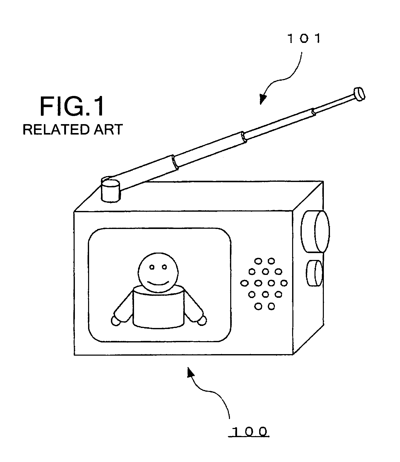 Flat antenna, antenna unit and broadcast reception terminal apparatus