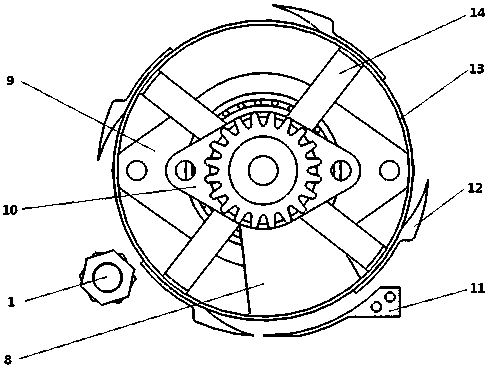 Roller cutting type flos carthami filament harvesting device