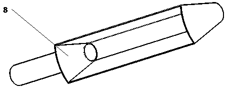 Roller cutting type flos carthami filament harvesting device