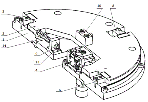 Two-dimensional driving device of aero-engine assembly measurement system based on plane orthogonal decoupling