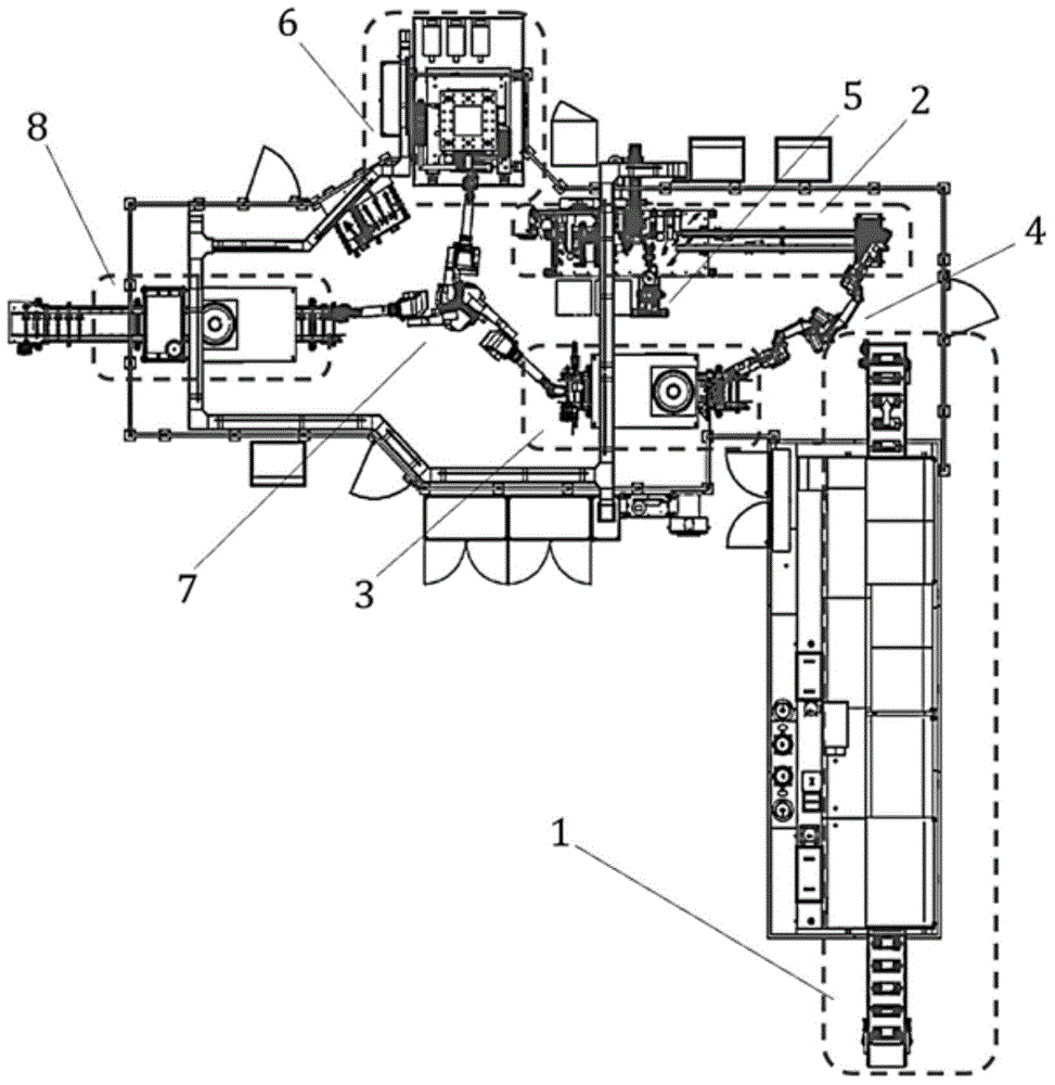 Gear shaft part hot-pressing assembly technology automatic production system