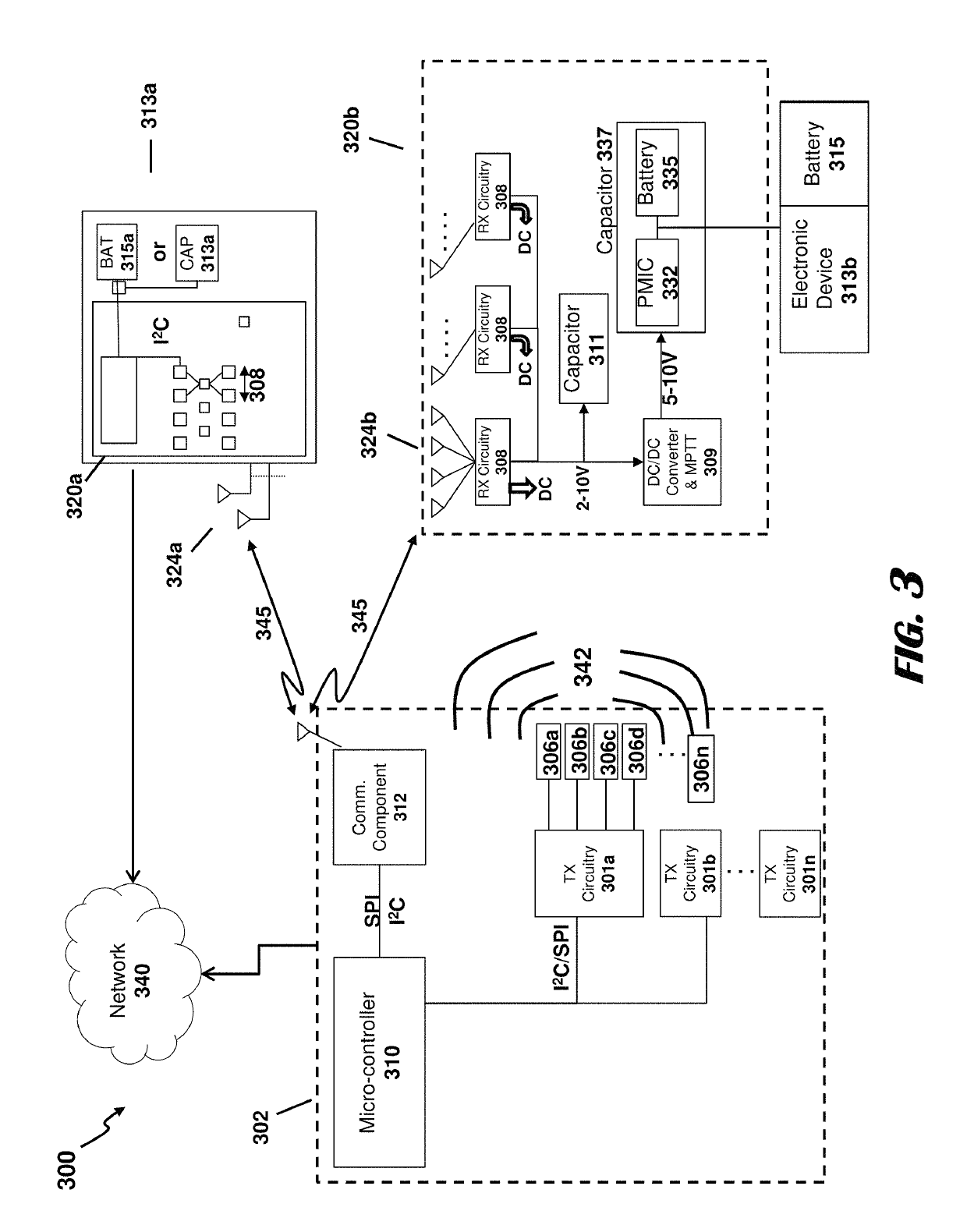 Multi-mode transmitter with an antenna array for delivering wireless power and providing Wi-Fi access