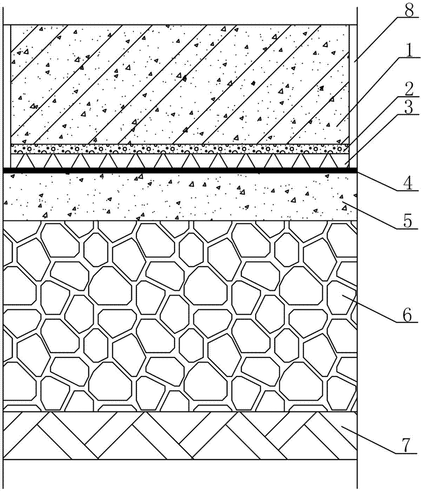 Oil leakage prevention heavy load terrace structure resisting deformation of foundation