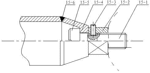 Cross thread arranged inside the nut and its production process