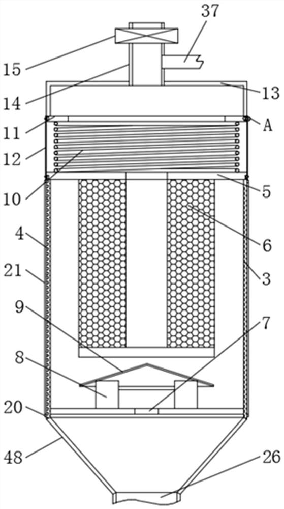 An environment-friendly circulating dust removal device for a photovoltaic power plant and its use method