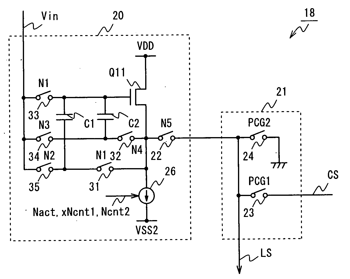 Constant current circuit and flat display device