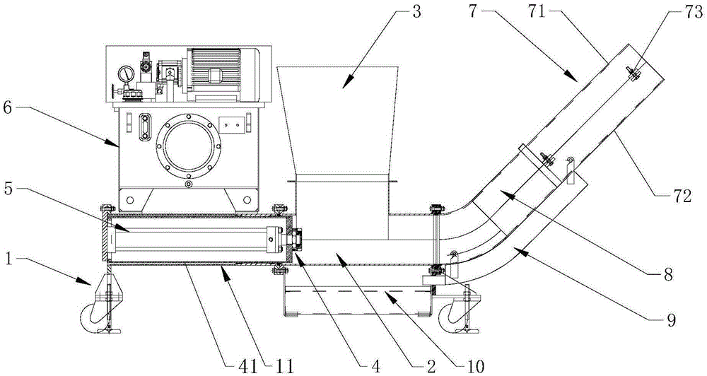 Label papersqueezing machine