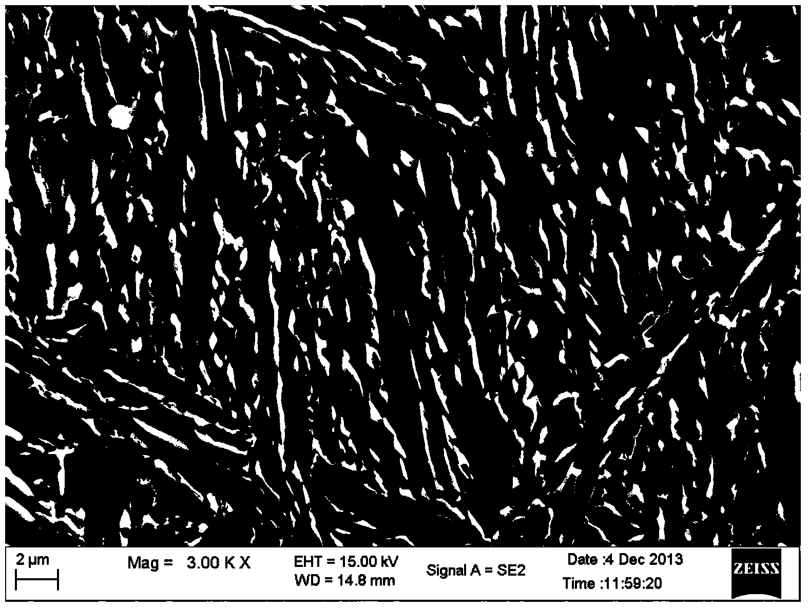 Method for manufacturing high-strength steel through hot rolling and on-line thermal treatment