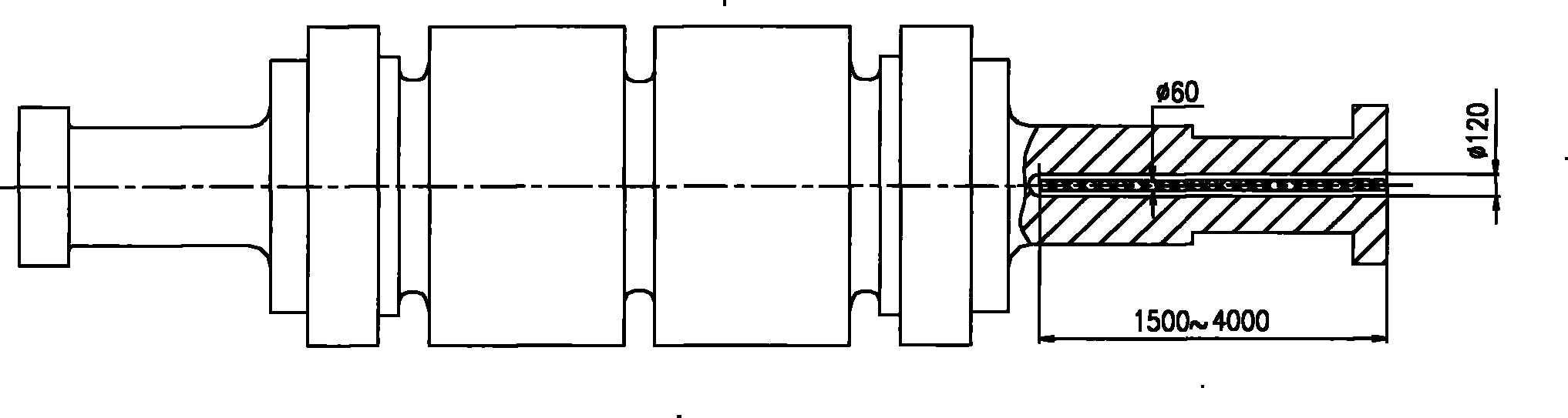 Trepanning sampling method of blind hole of ultralong deep hole