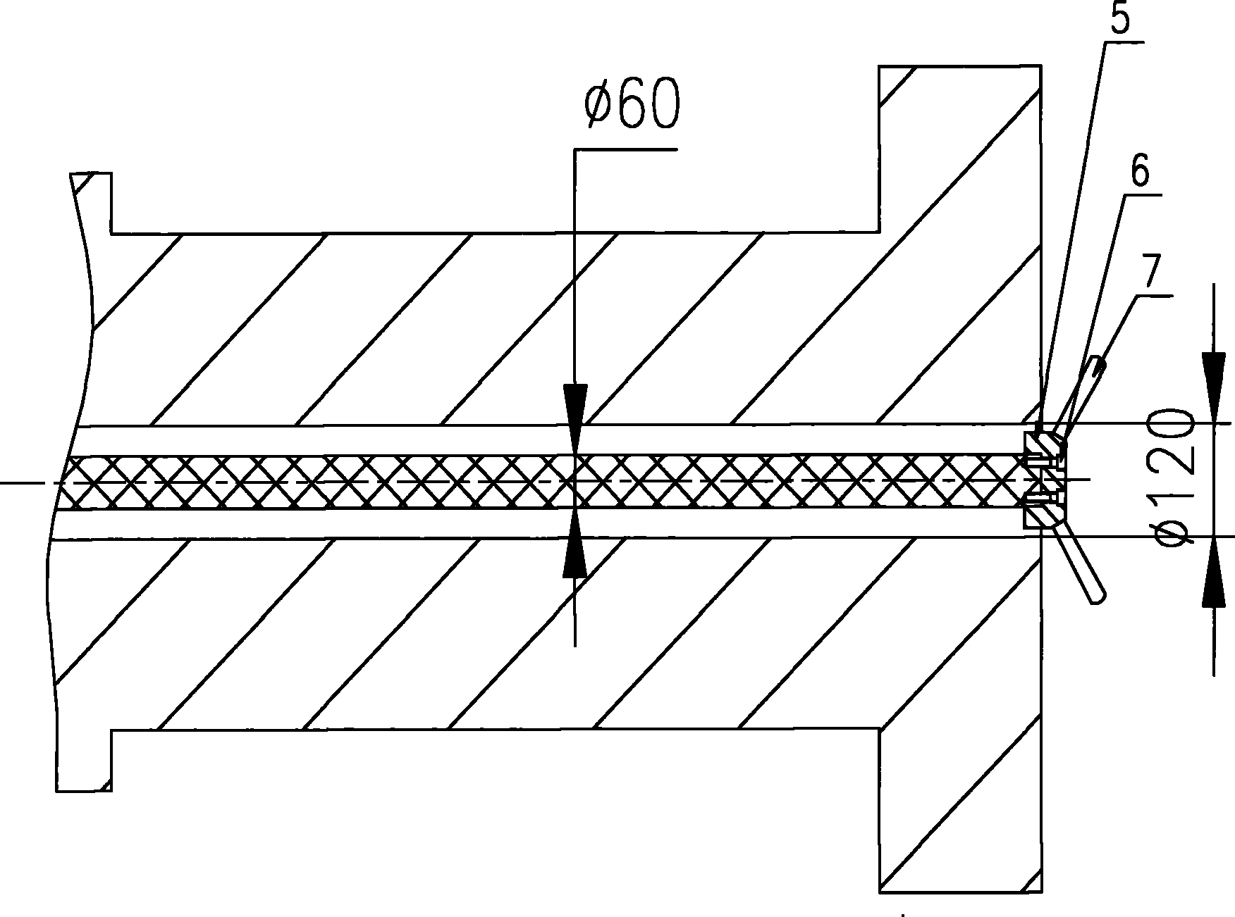 Trepanning sampling method of blind hole of ultralong deep hole